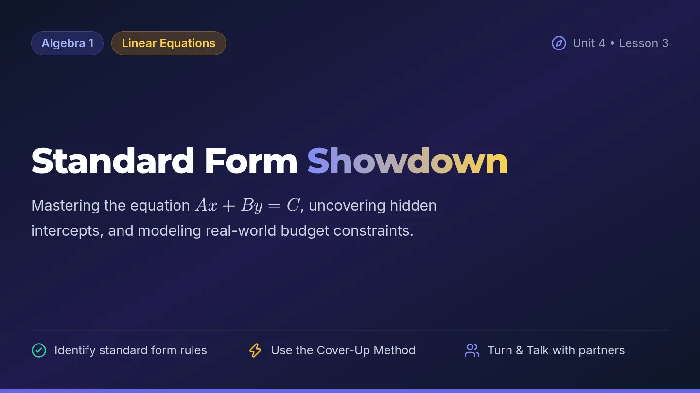 Standard Form Slides