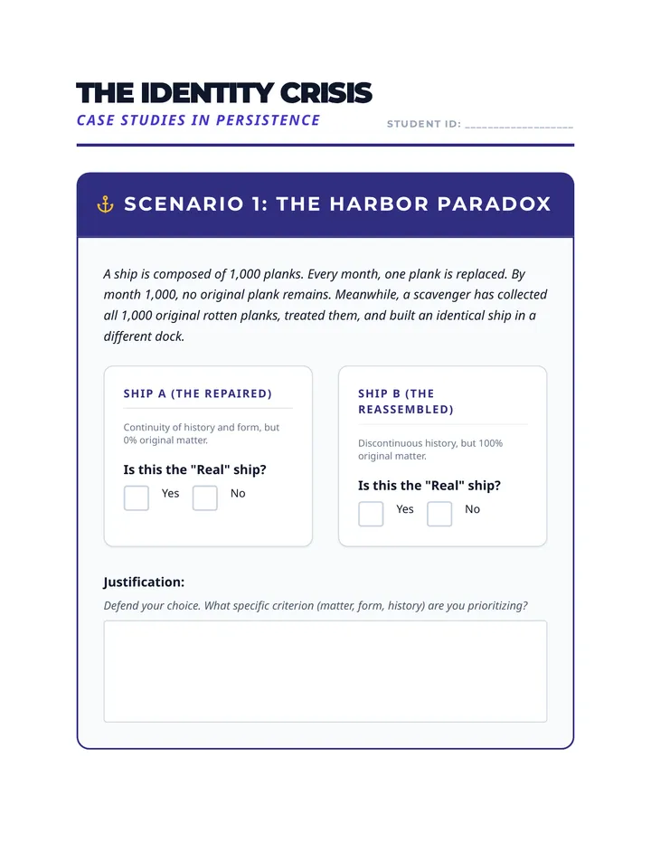 Identity Case Studies Worksheet