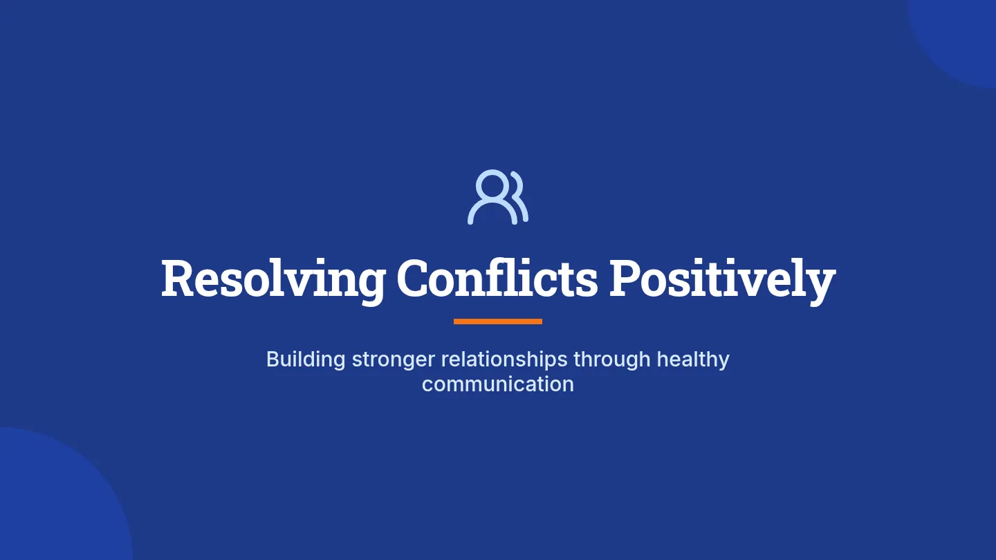 Conflict Resolution Slides