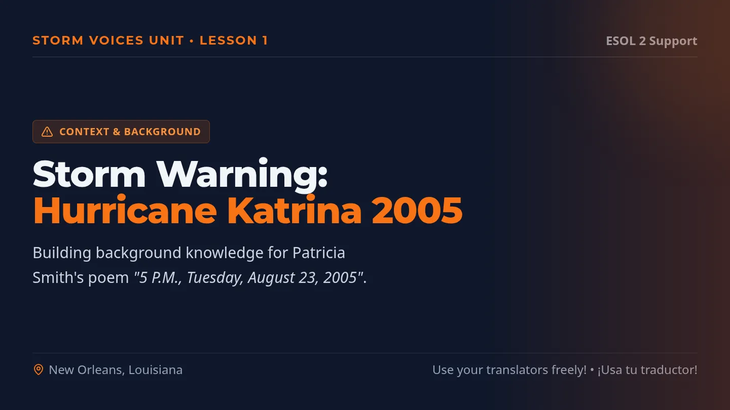 Storm Warning Slides