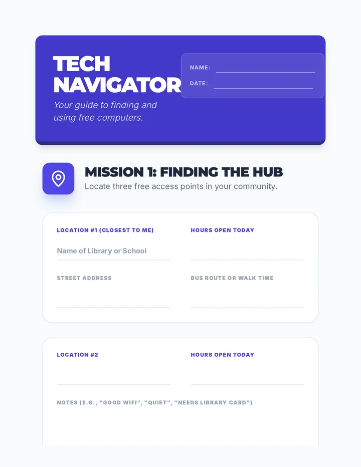 Tech Navigator Worksheet Expanded