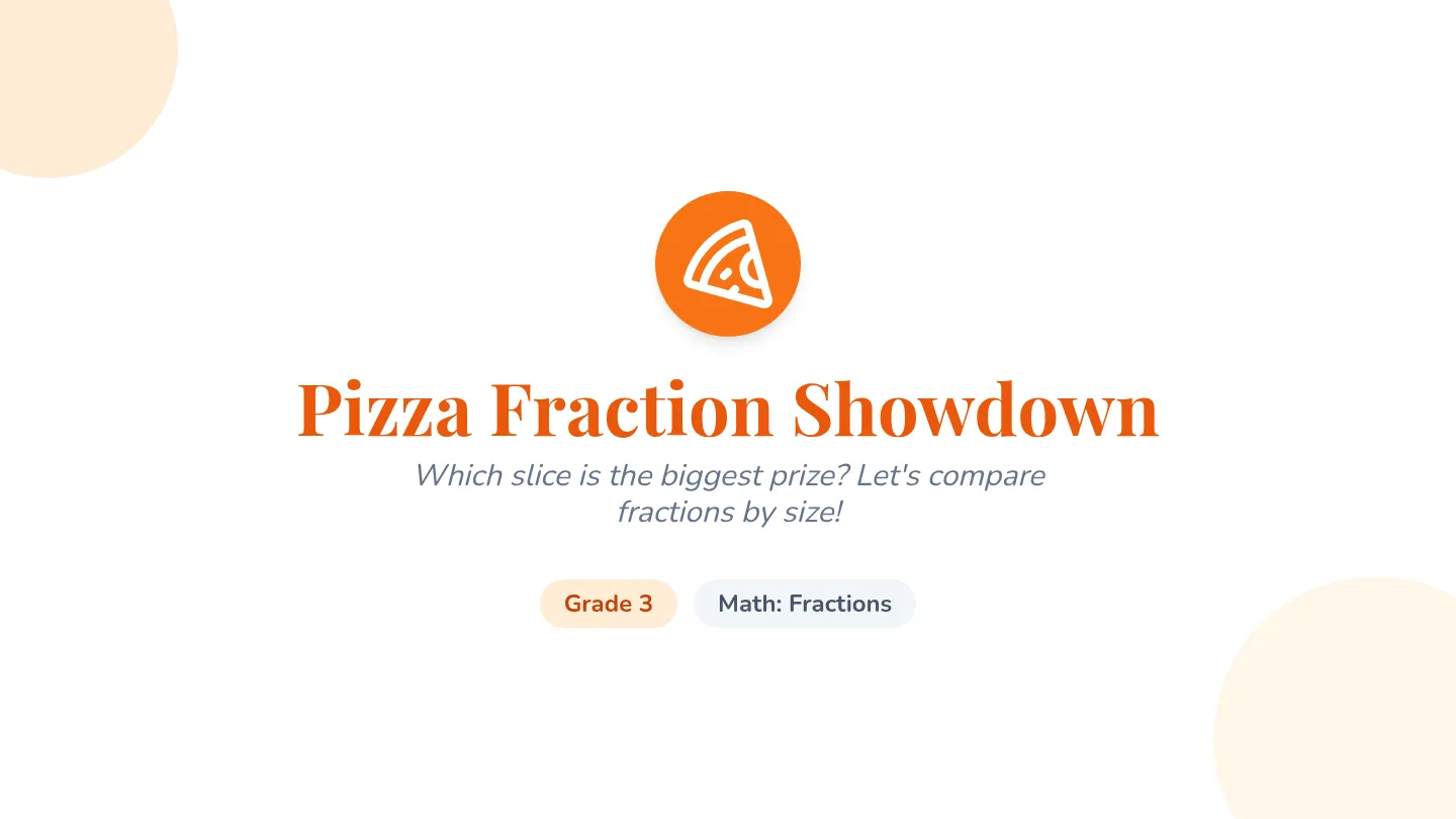 Pizza Fraction Showdown Slides