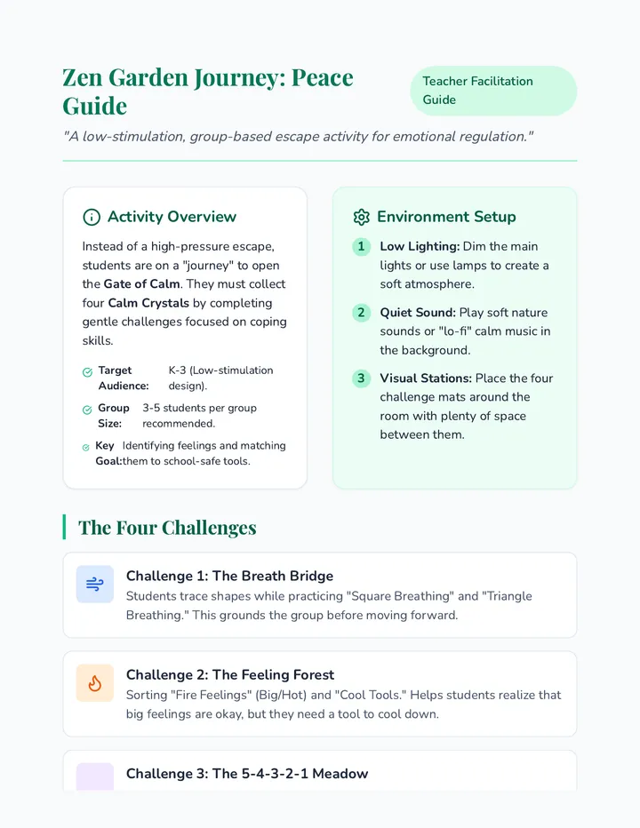 Peace Guide Teacher Resource