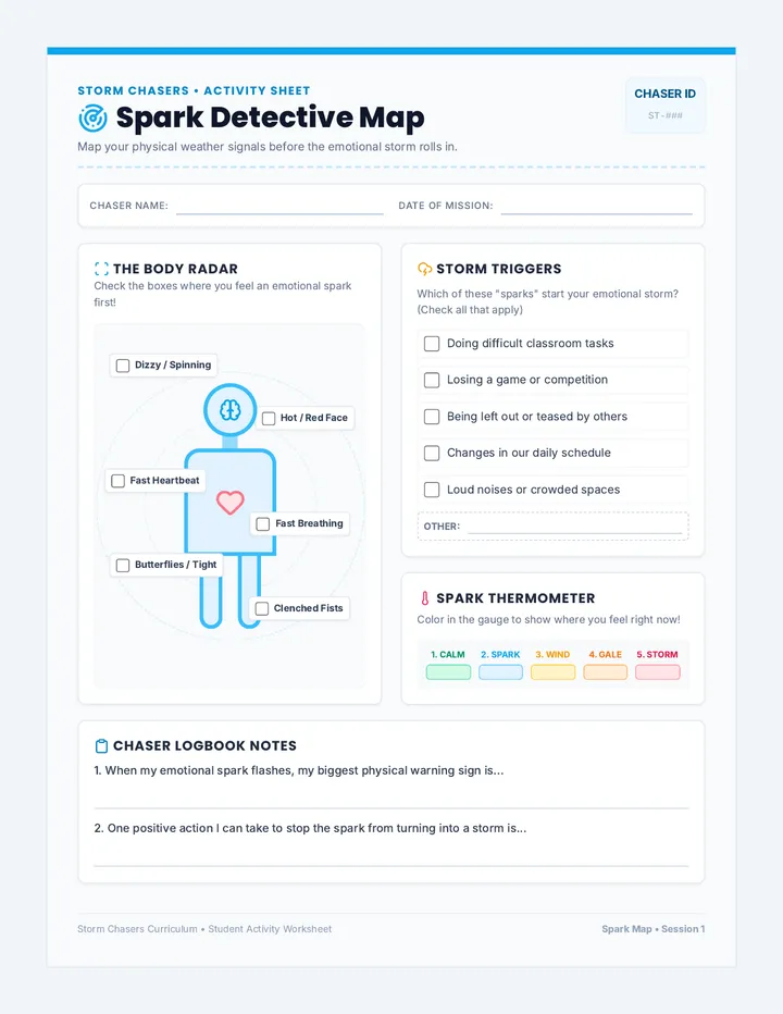 Spark Detective Map Worksheet