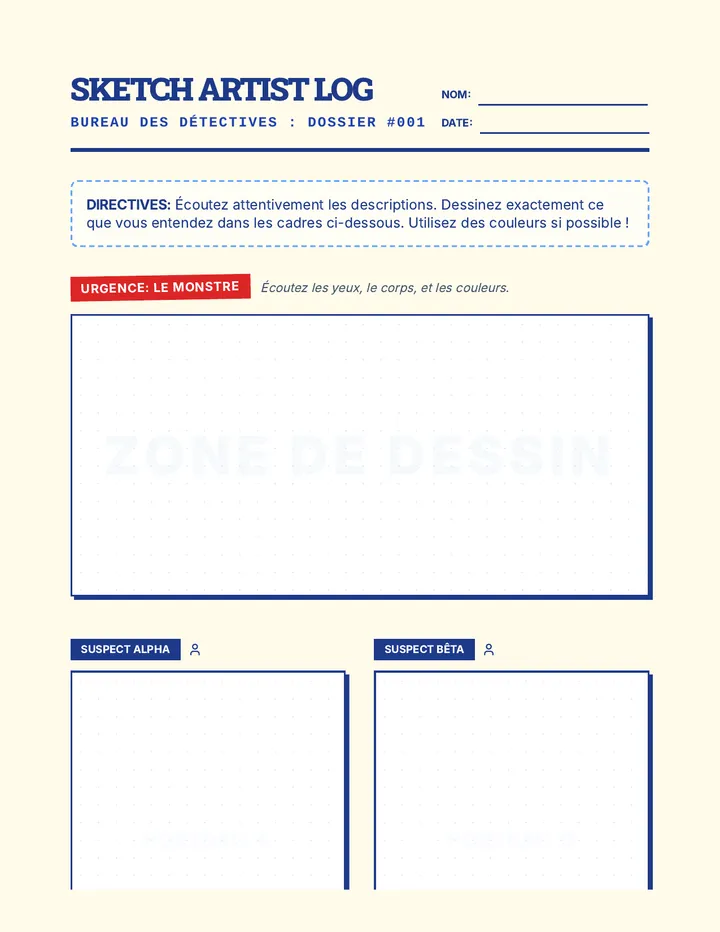Monster Sketch Lab Worksheet