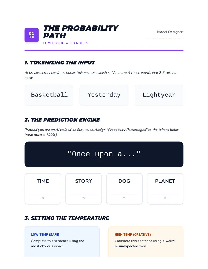 Probability Path Activity