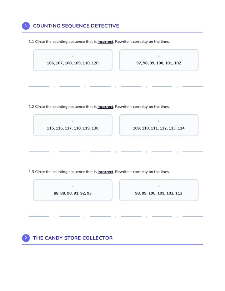 Math Mastery Review Worksheet Plus Final