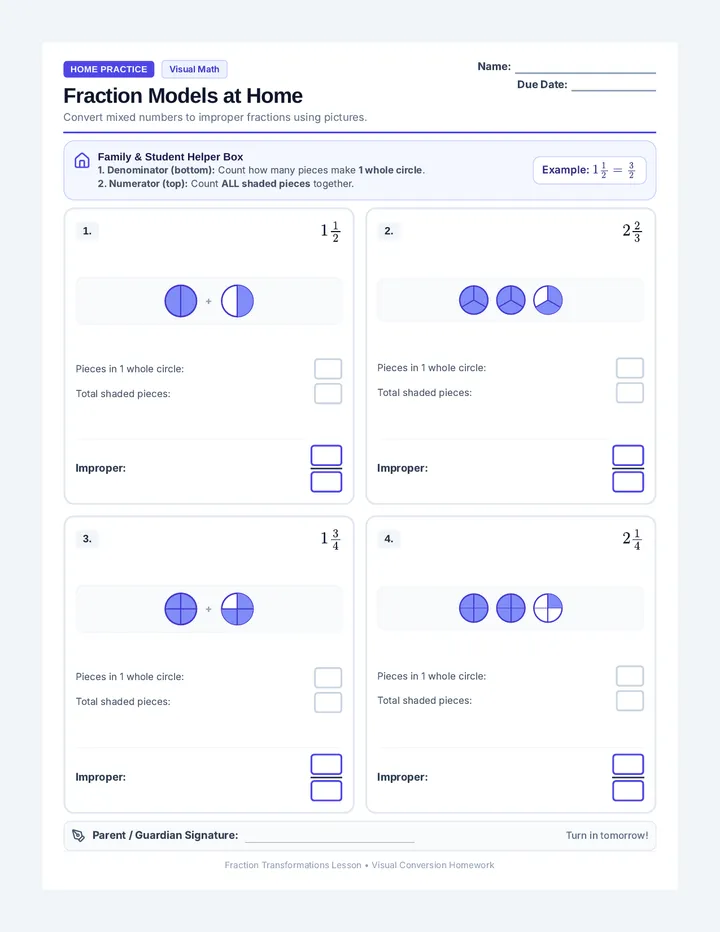 Fraction Practice Homework