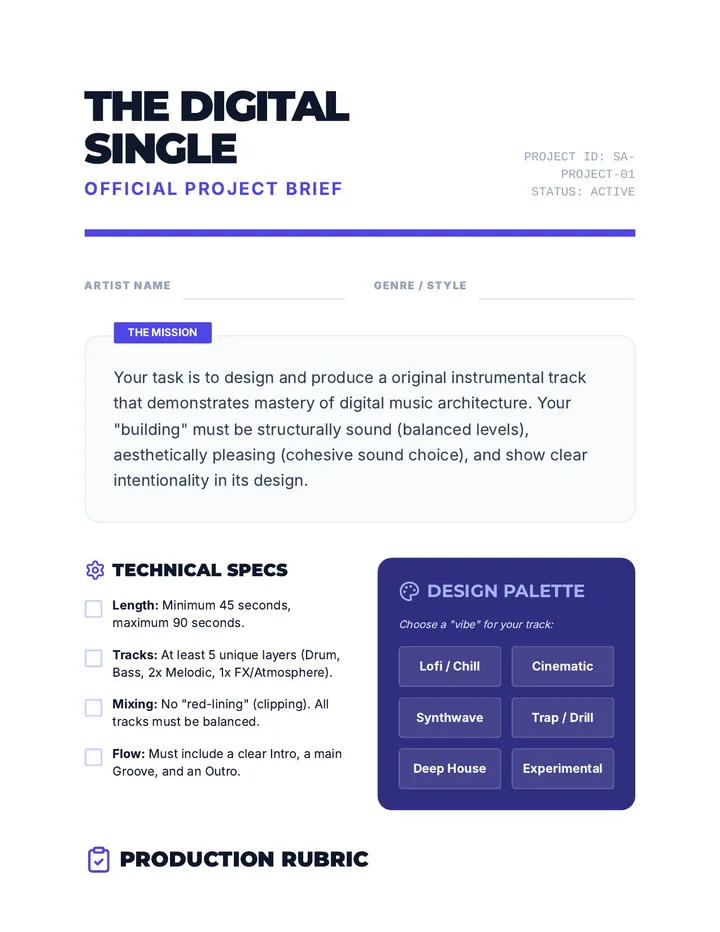 Digital Single Project Brief