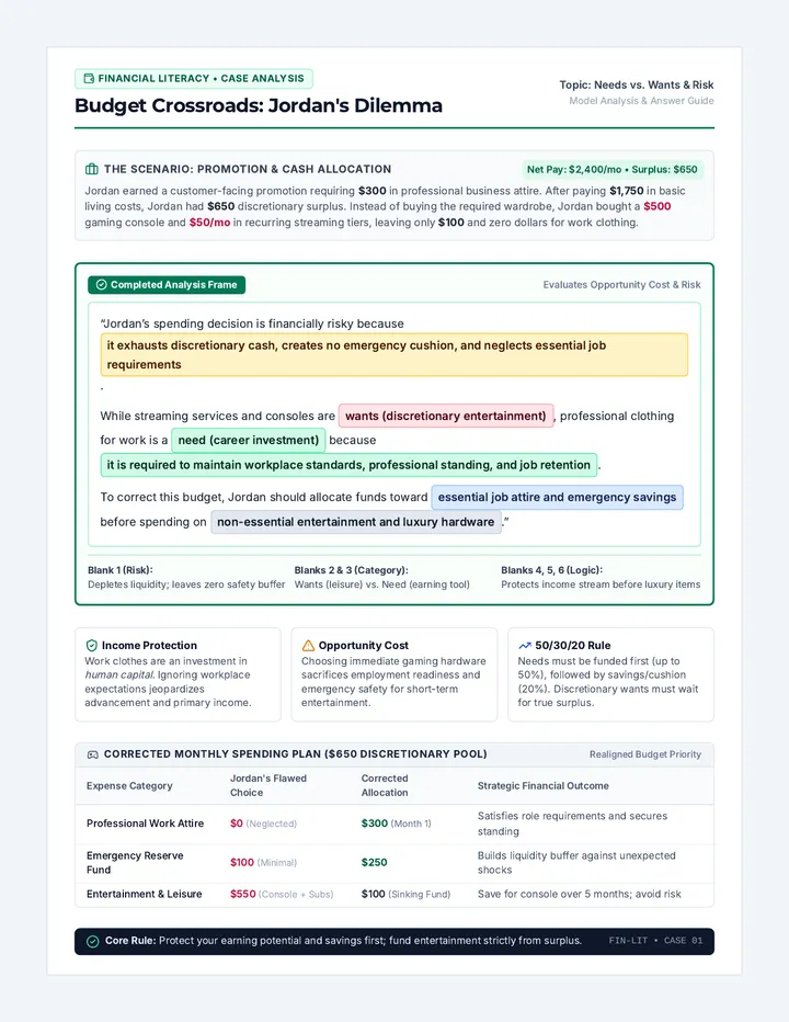 Budget Crossroads Case Study