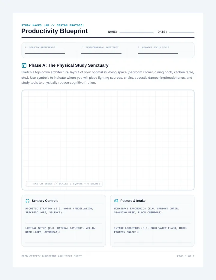 Productivity Blueprint Worksheet