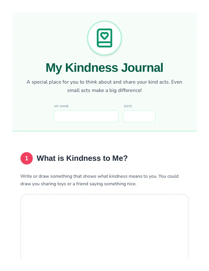My Kindness Journal