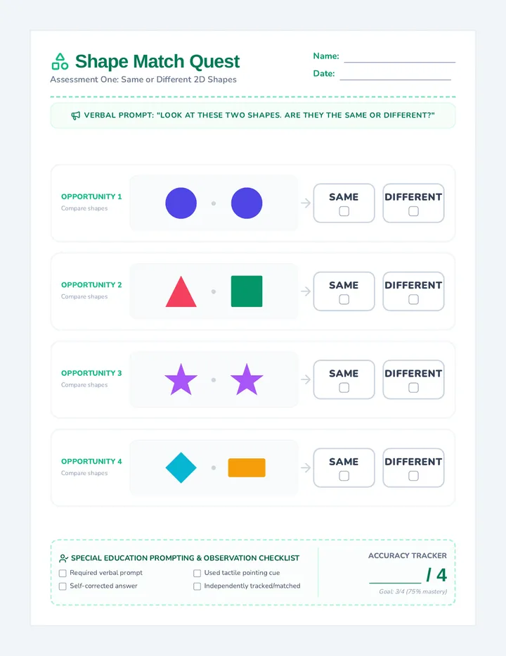 Shape Match One