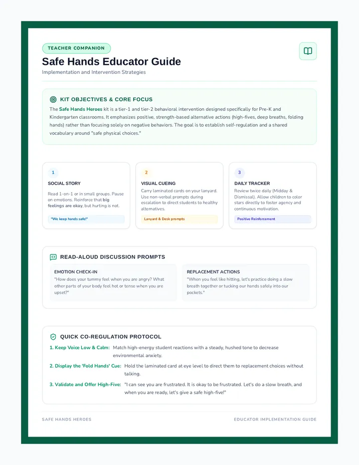 Safe Hands Educator Guide