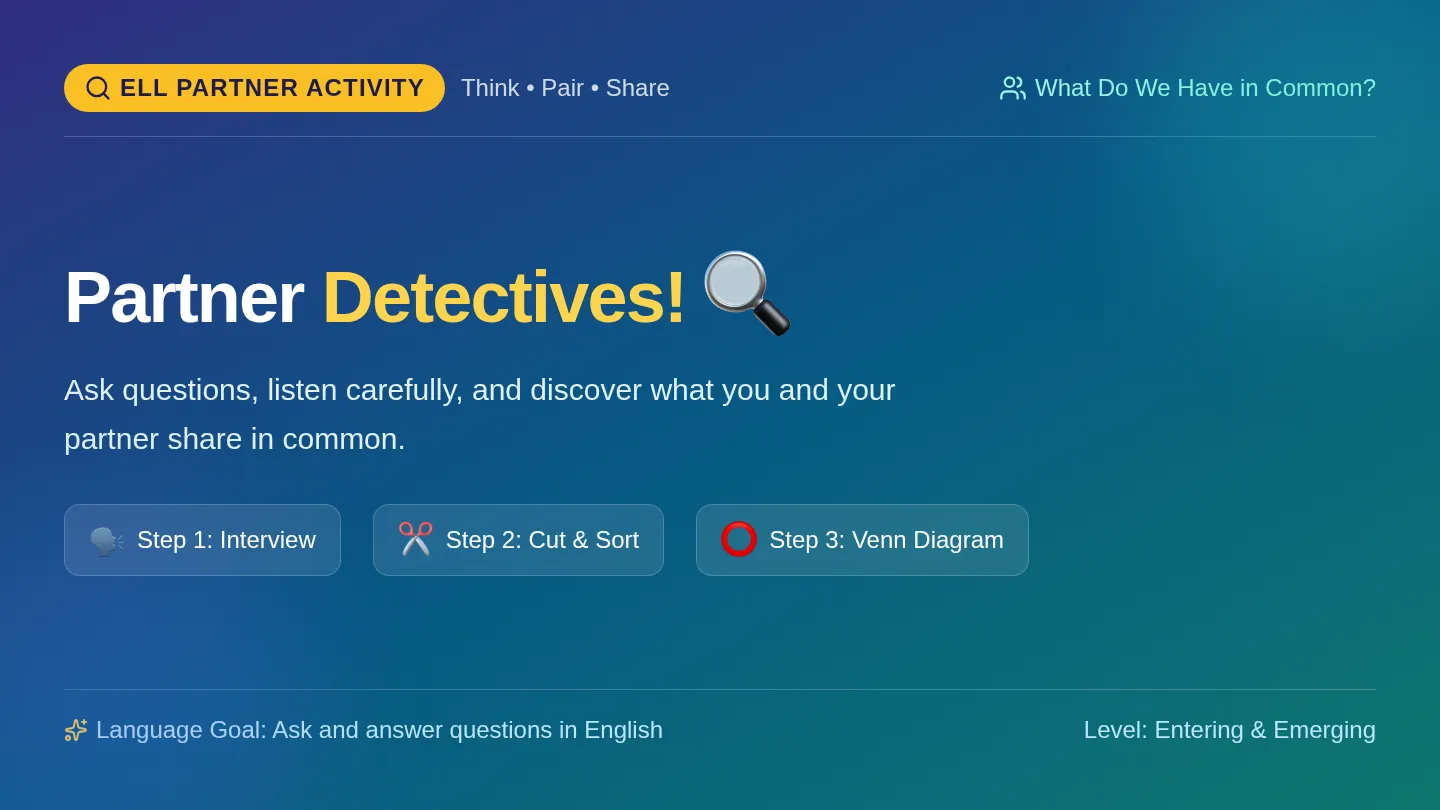 Partner Detectives Slides