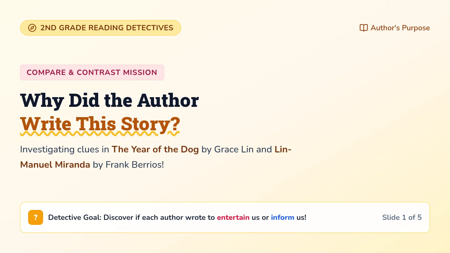 Story Purpose Slides