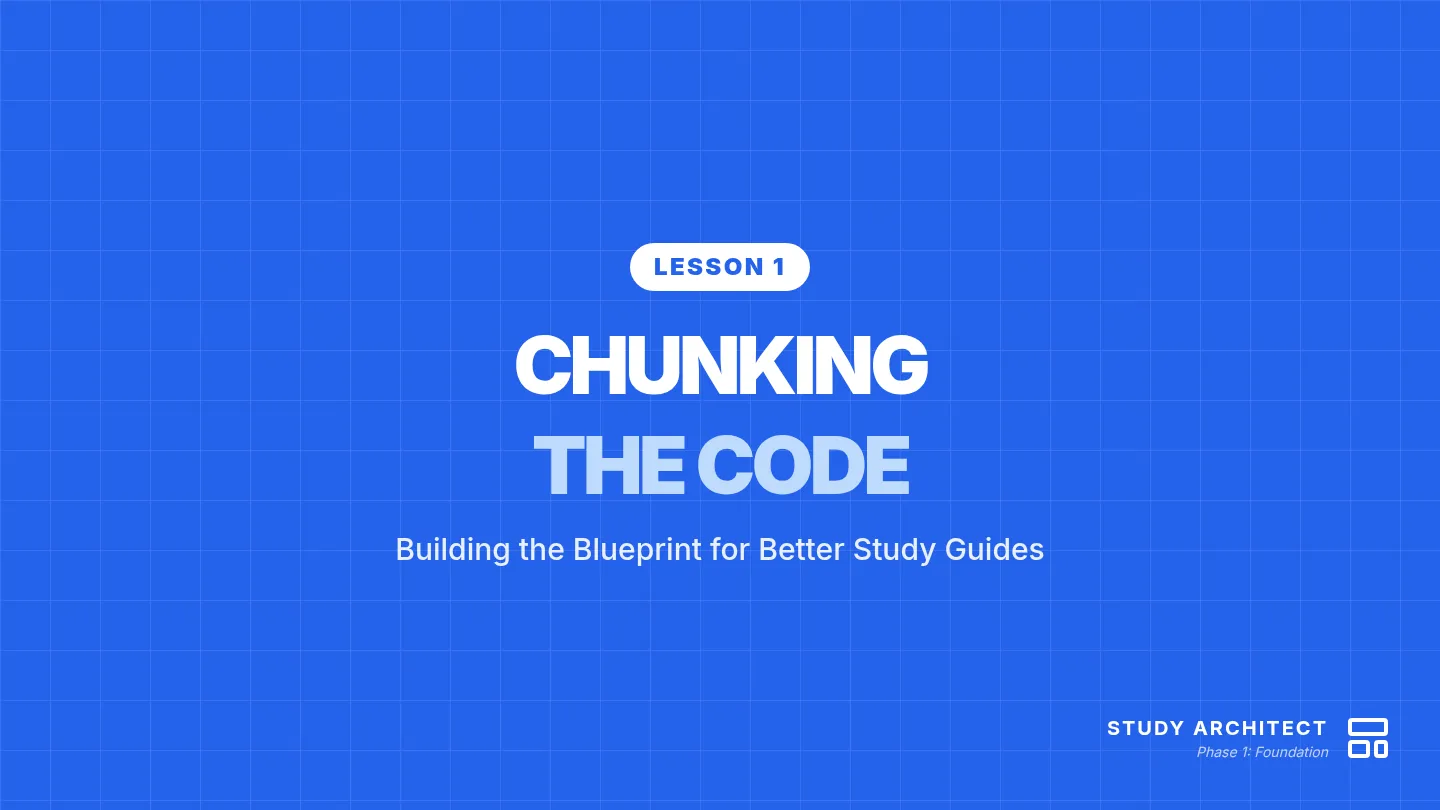 Chunking the Code Slides