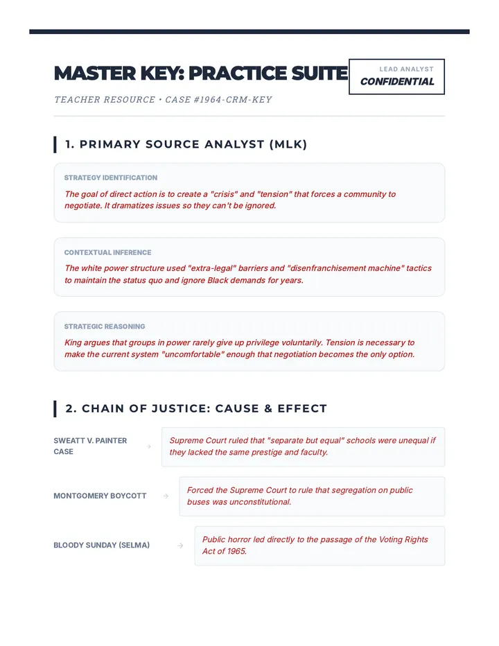 Practice Suite Master Key Teacher Guide