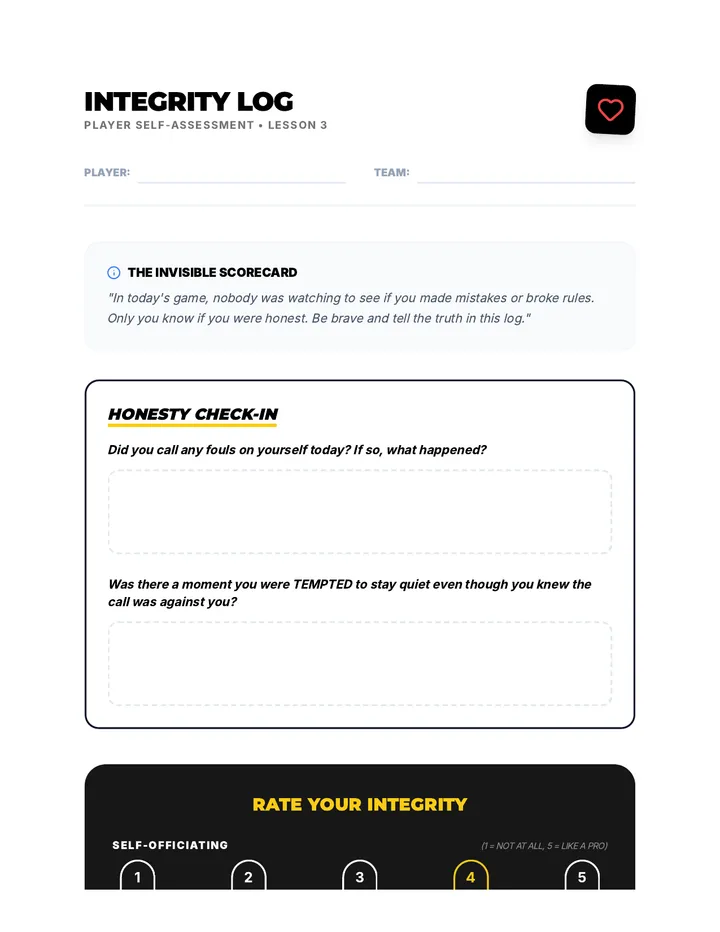Integrity Heart Log