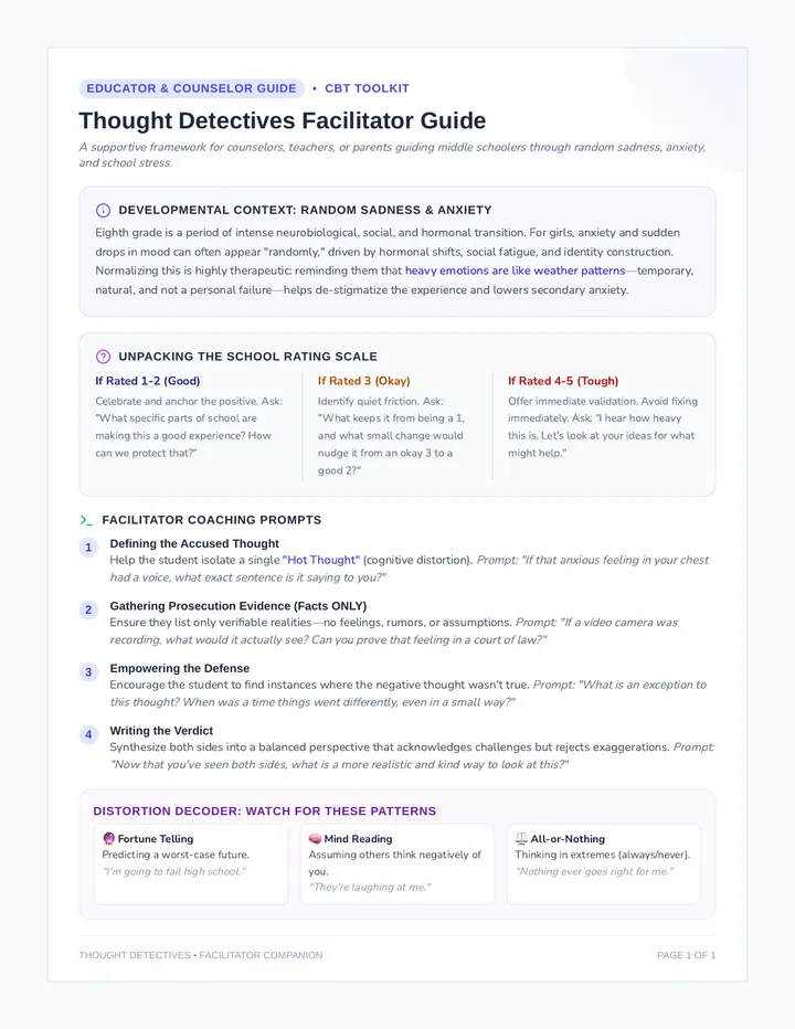 Thought Detectives Facilitator Guide