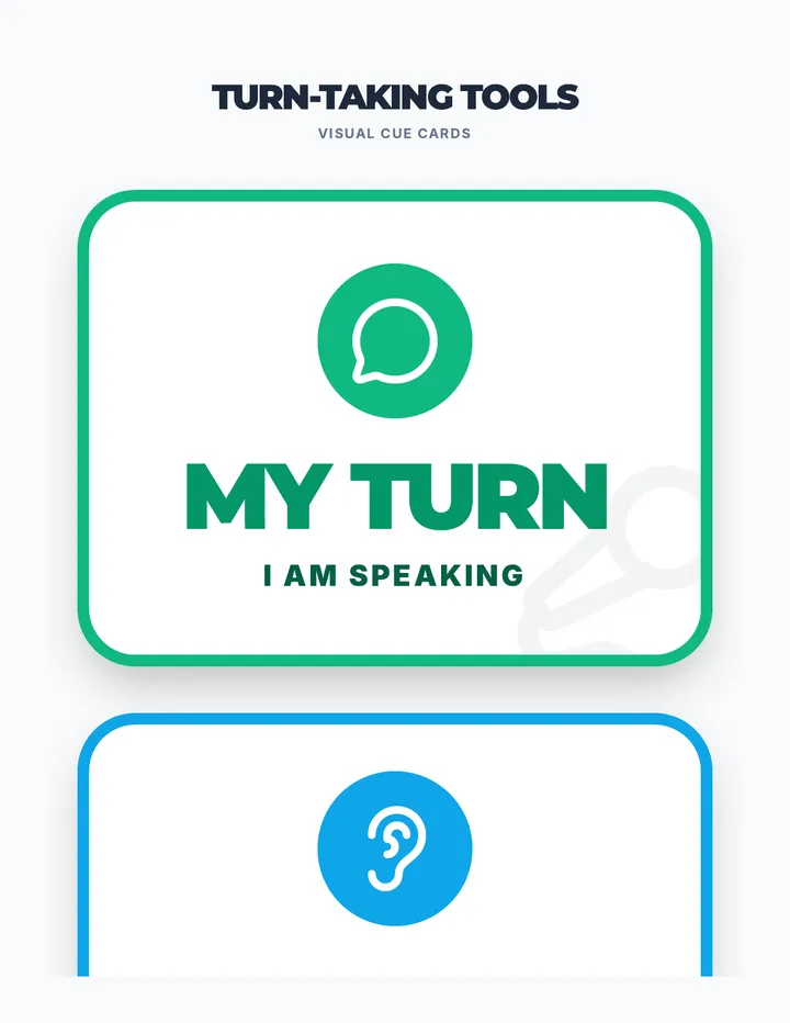 Turn-Taking Cue Cards