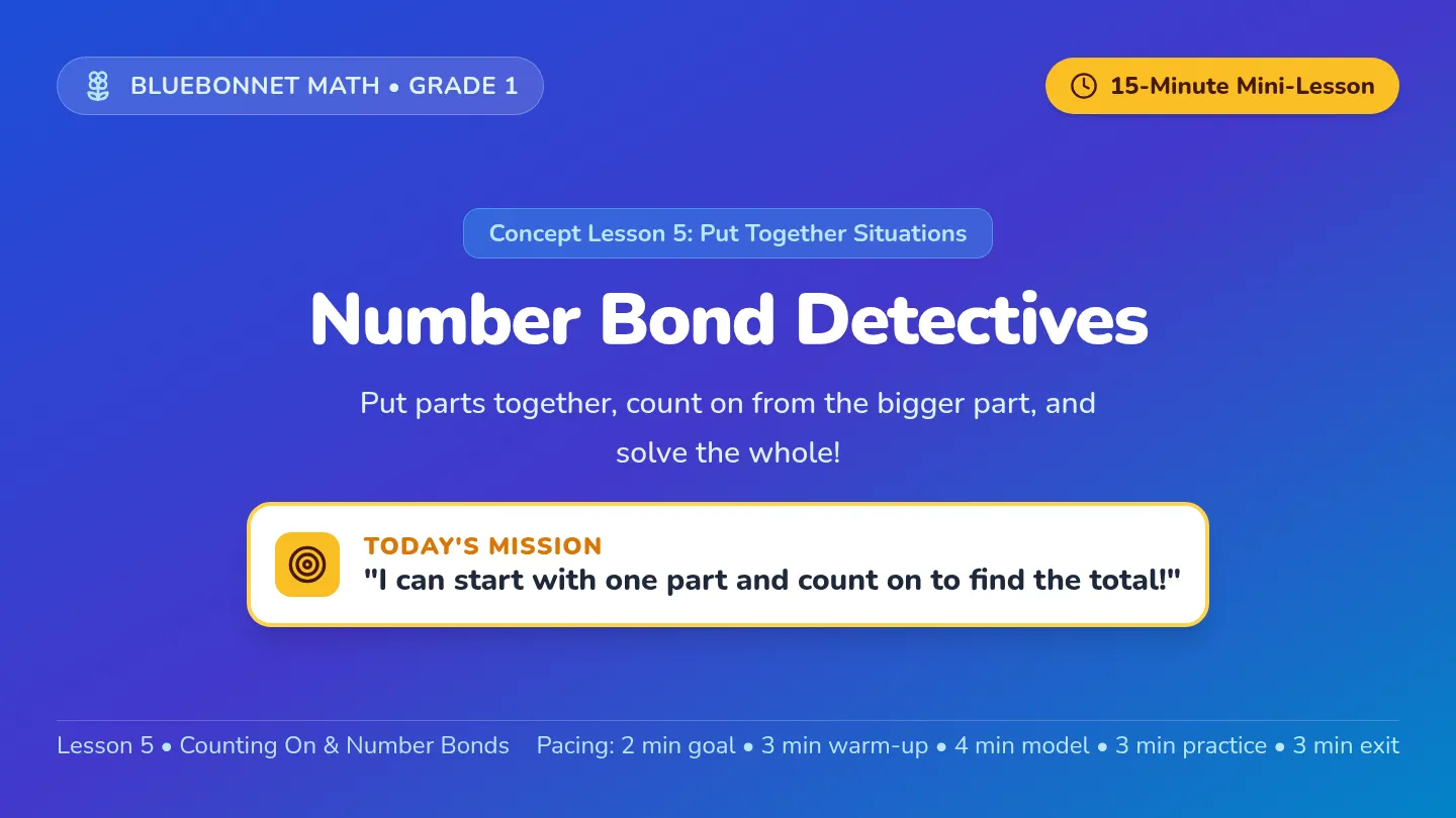Number Bond Detectives Slides