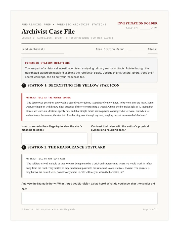 Irony and Icon Workbook