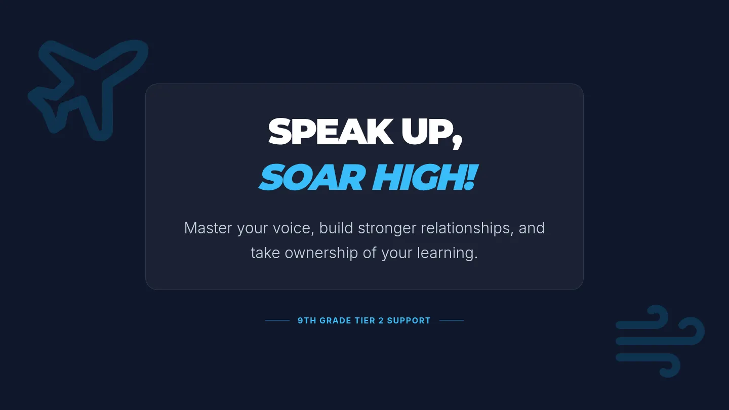 Speak Up Soar High Slide Deck