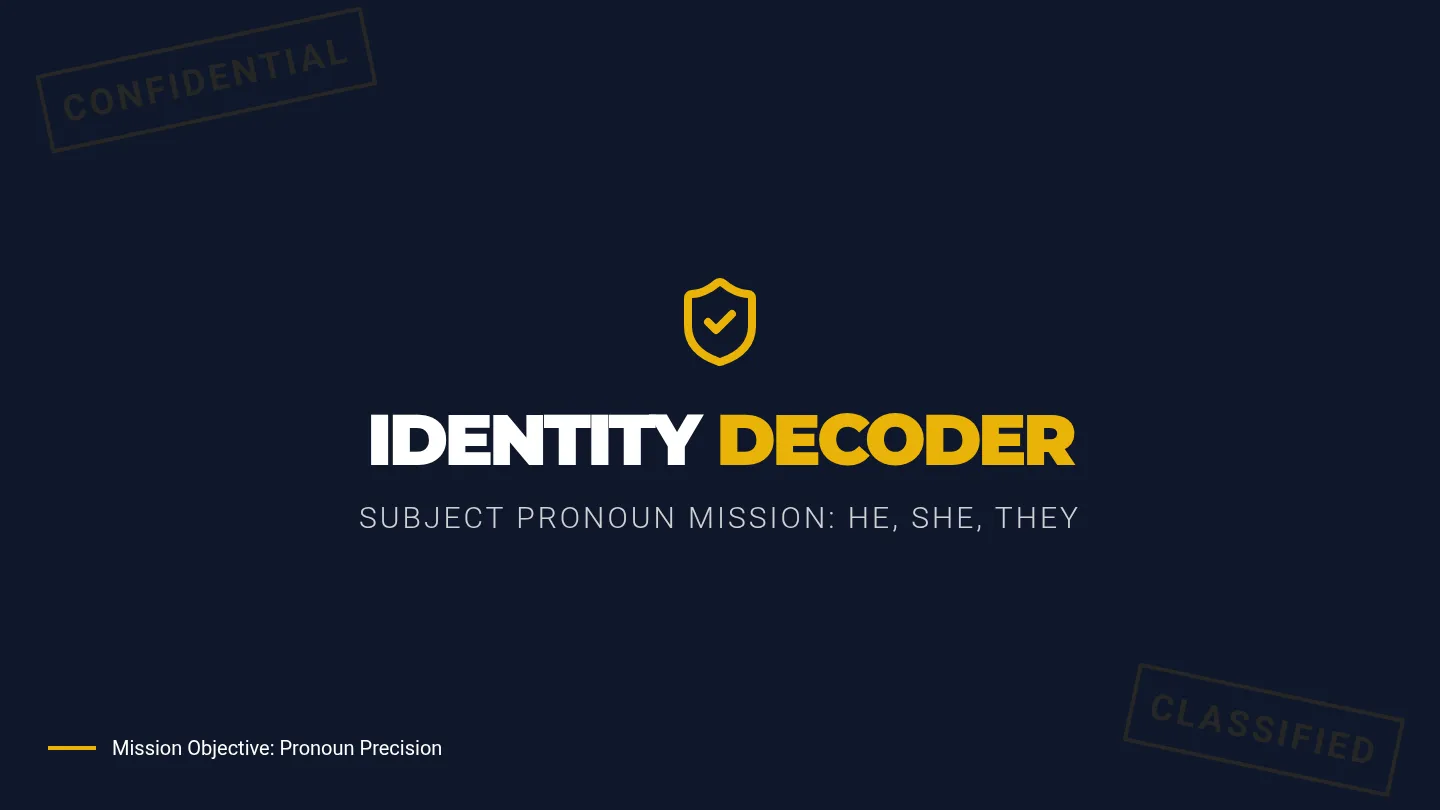 Identity Decoder Slides