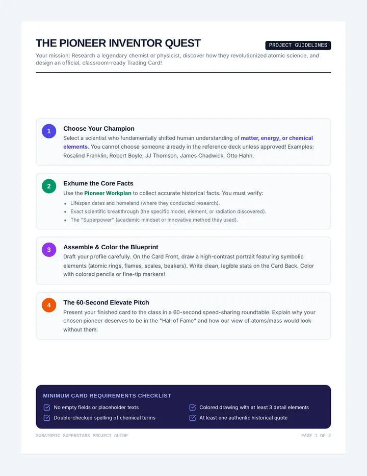 Pioneer Project Guide