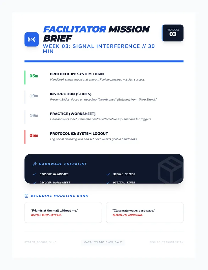 Facilitator Mission Brief 03