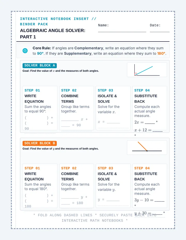 Missing Angle Notebook Inserts