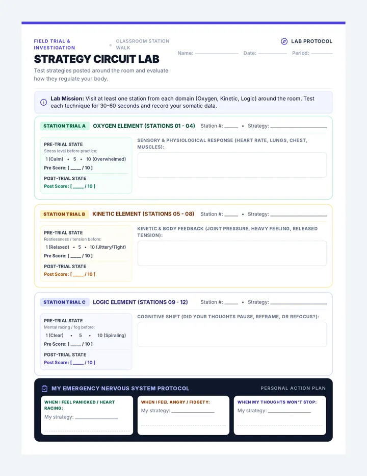Station Circuit Worksheet