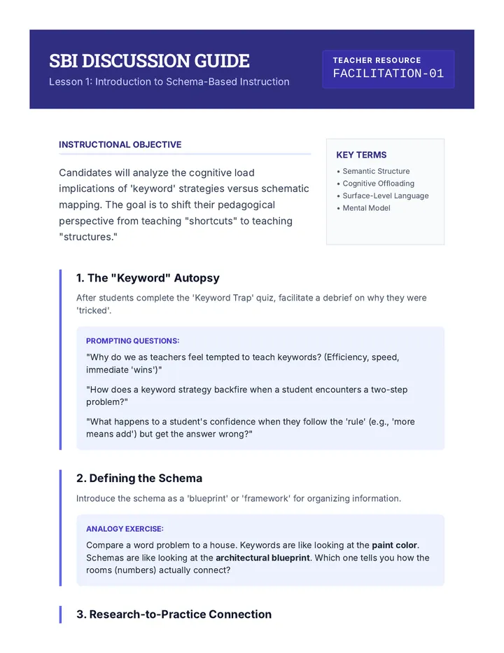 SBI Discussion Guide