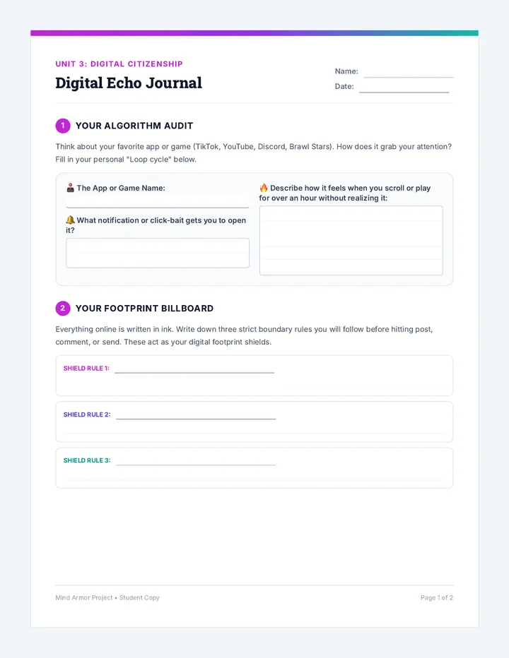 Digital Echo Journal