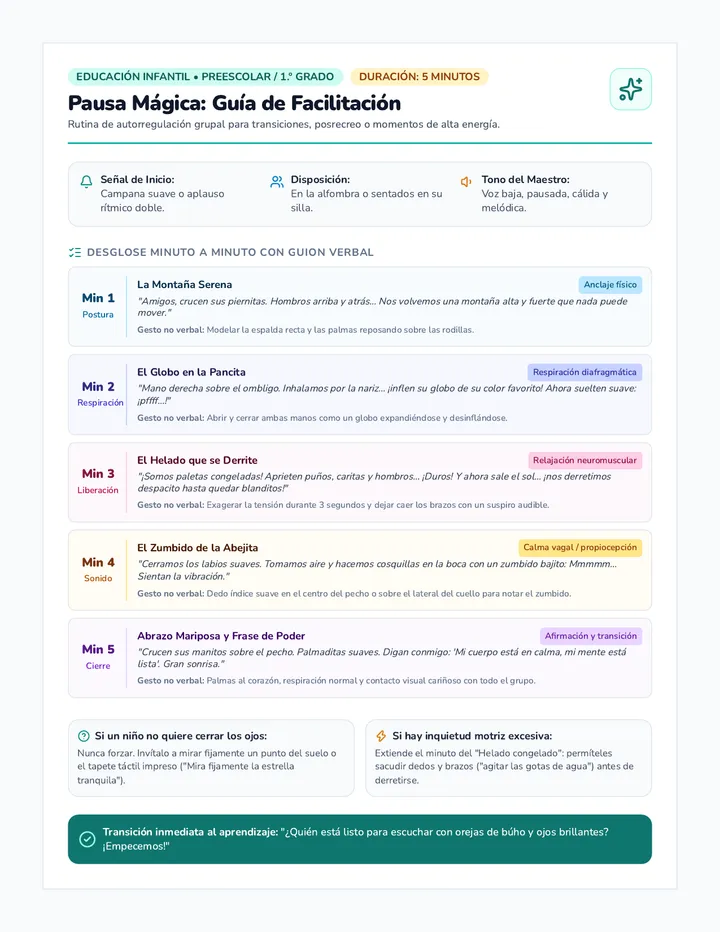 Pausa Mágica Teacher Guide