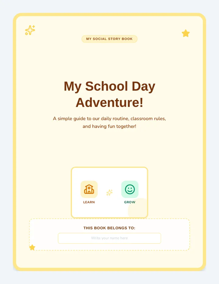 My School Day Adventure Book
