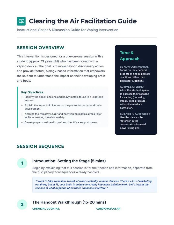 Clearing the Air Facilitation Guide