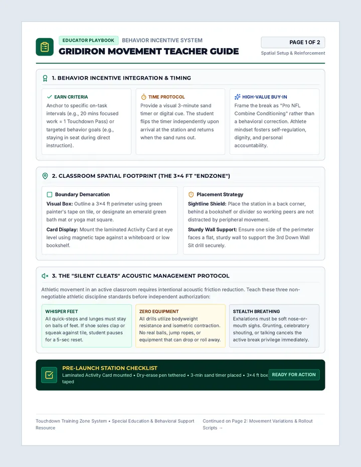Gridiron Movement Teacher Guide