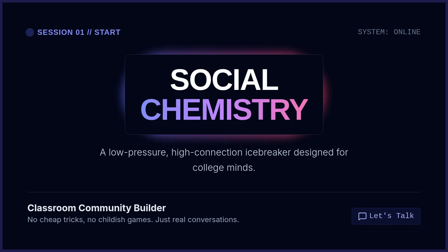 Social Chemistry Slides