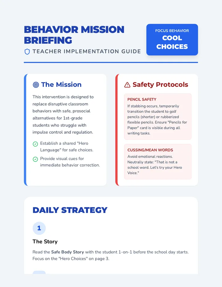 Behavior Hero Teacher Guide