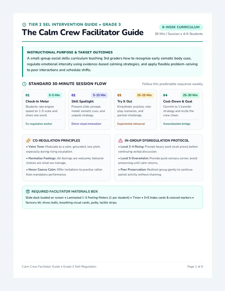 Calm Crew Facilitator Guide
