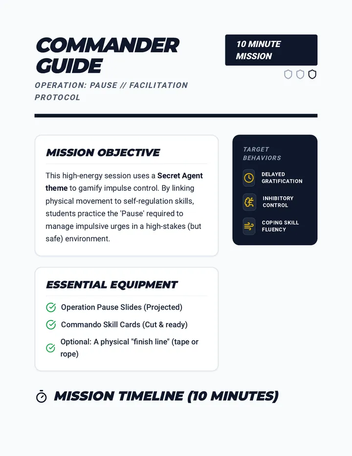 Commander Facilitation Guide