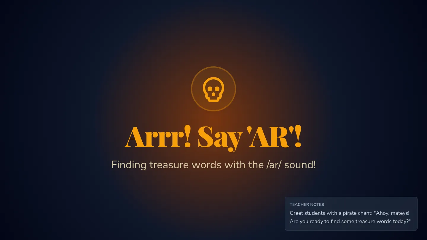 Arrr Say AR Slide Deck