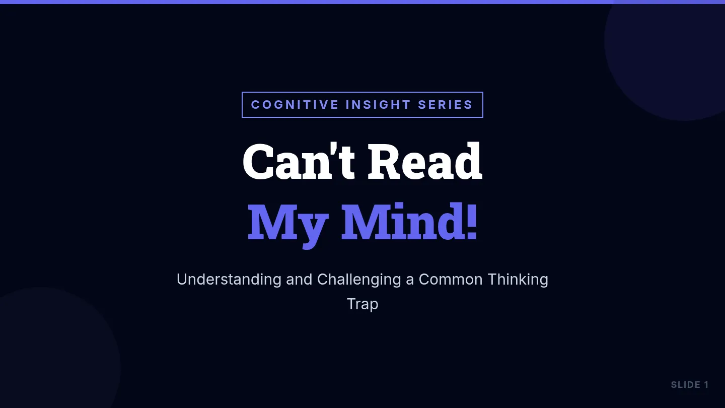 Can't Read My Mind Presentation Slides