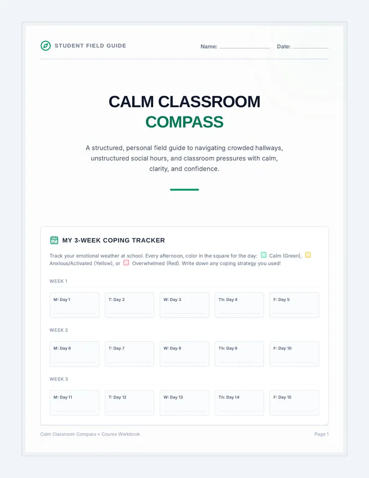 Calm Compass Student Workbook Bundle