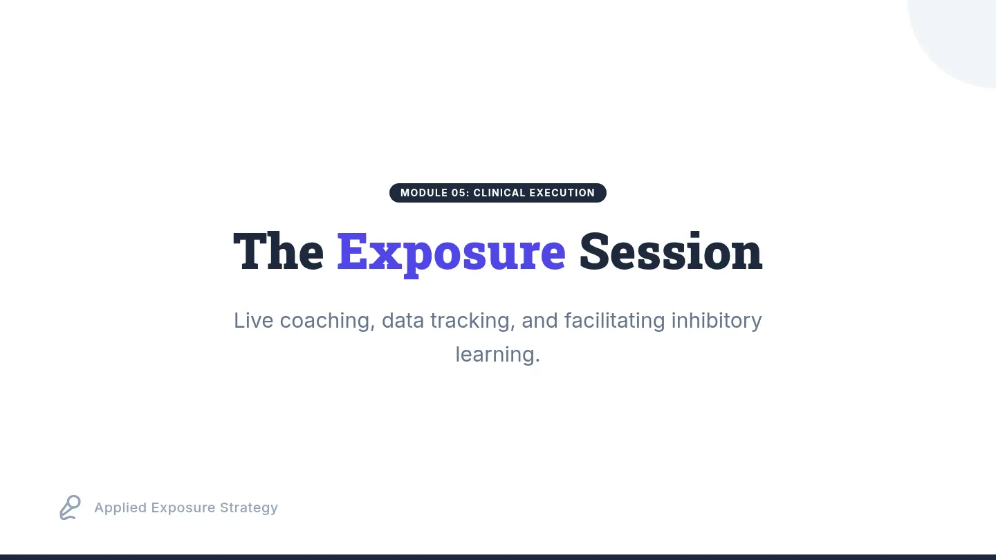 Exposure Execution Slides