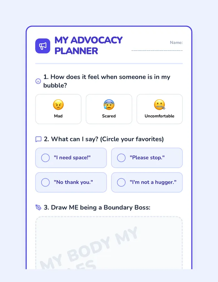 Advocacy Planner Worksheet