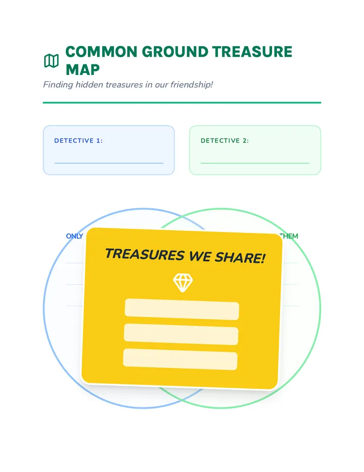 Shared Treasures Worksheet