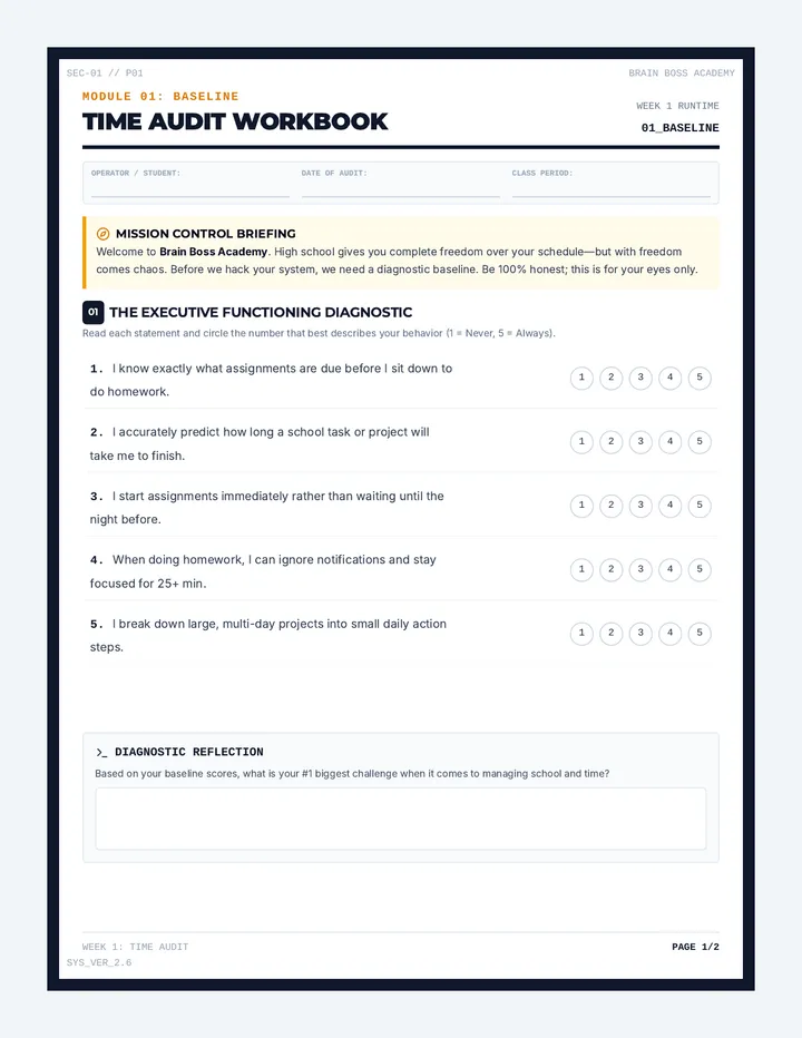 Time Audit Workbook